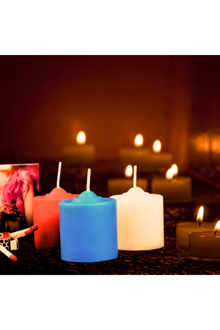 Set de Velas eróticas aromáticas de baja temperatura Con Aroma