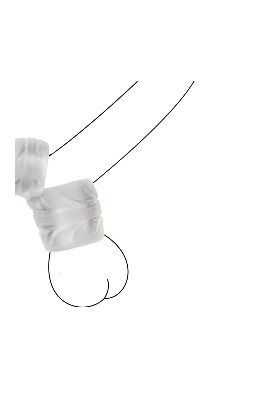 Anillo Bdsm Escroto Silicona Transparente
