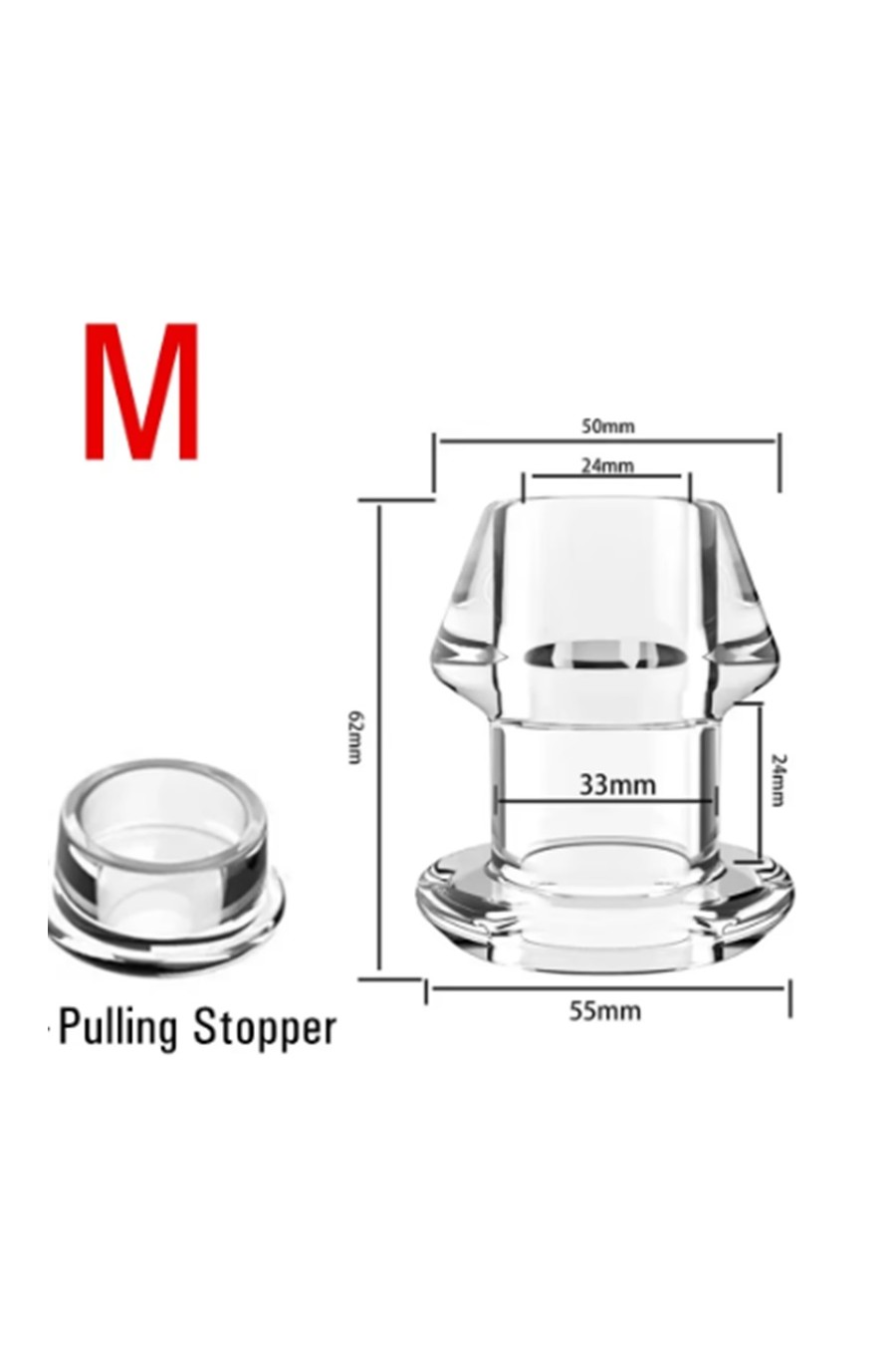 Tapon Anal Transparente Especulo