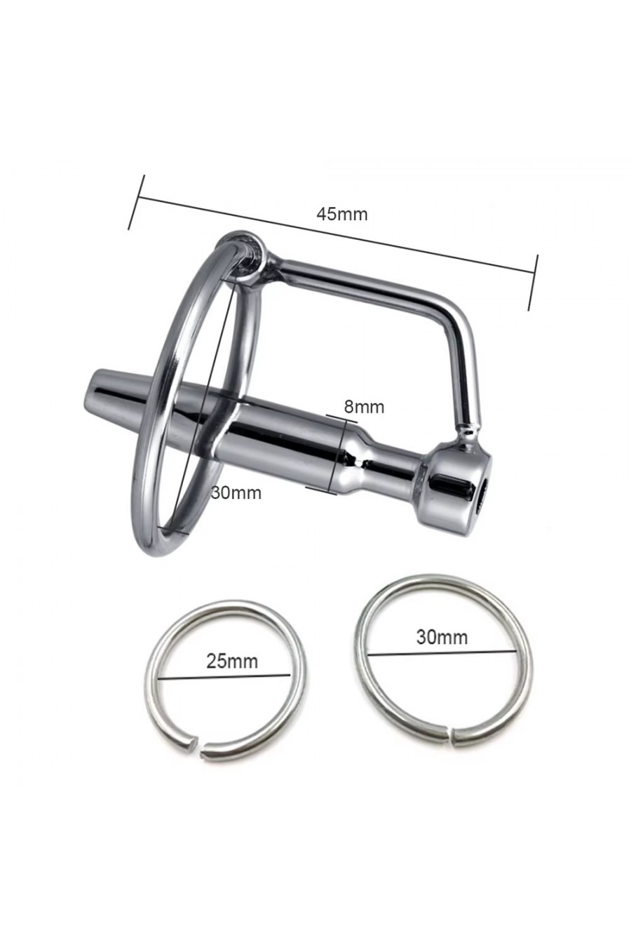 Dilatador Uretral Metalico 2 argollas