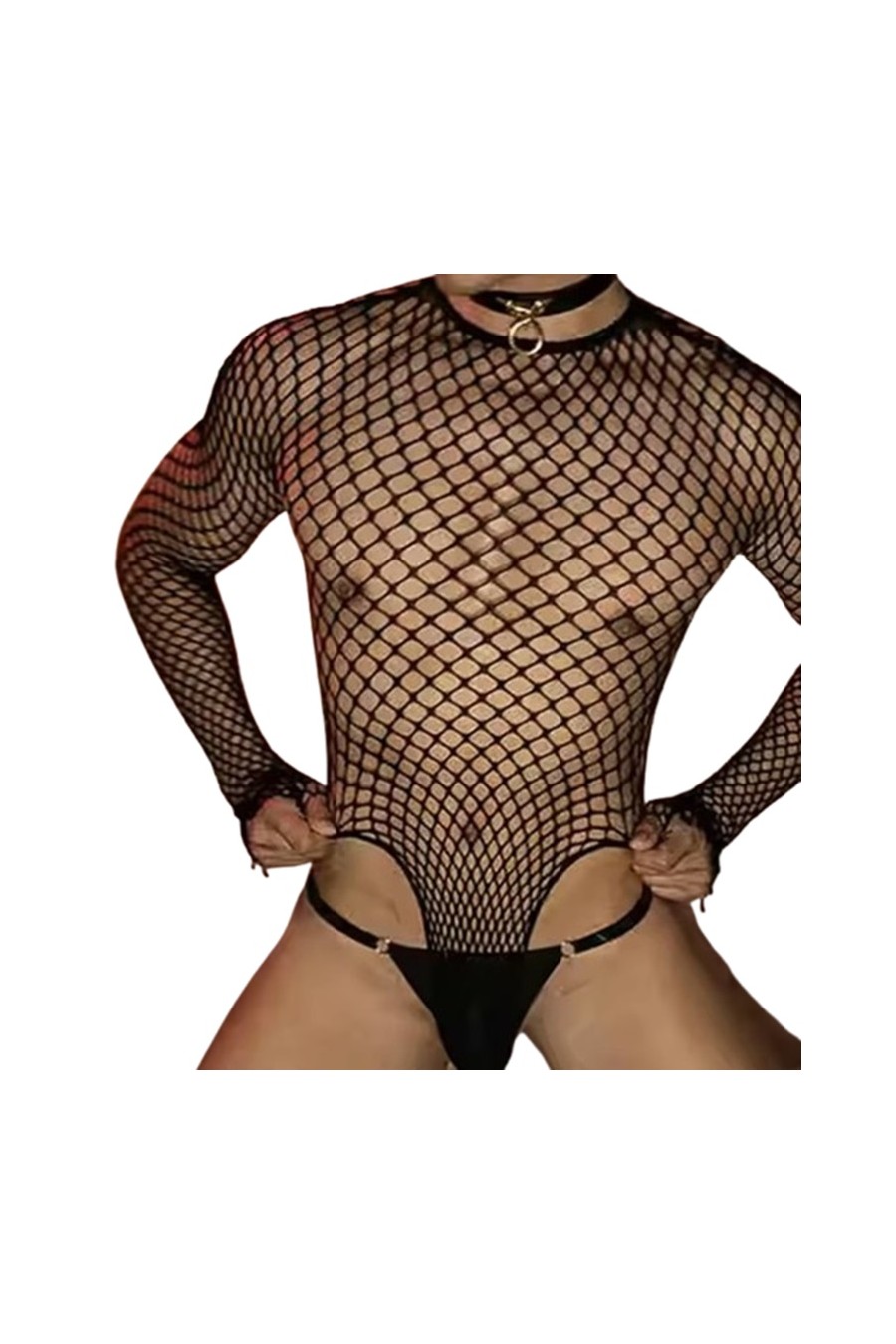 Malla Body Hombre Calada Negro
