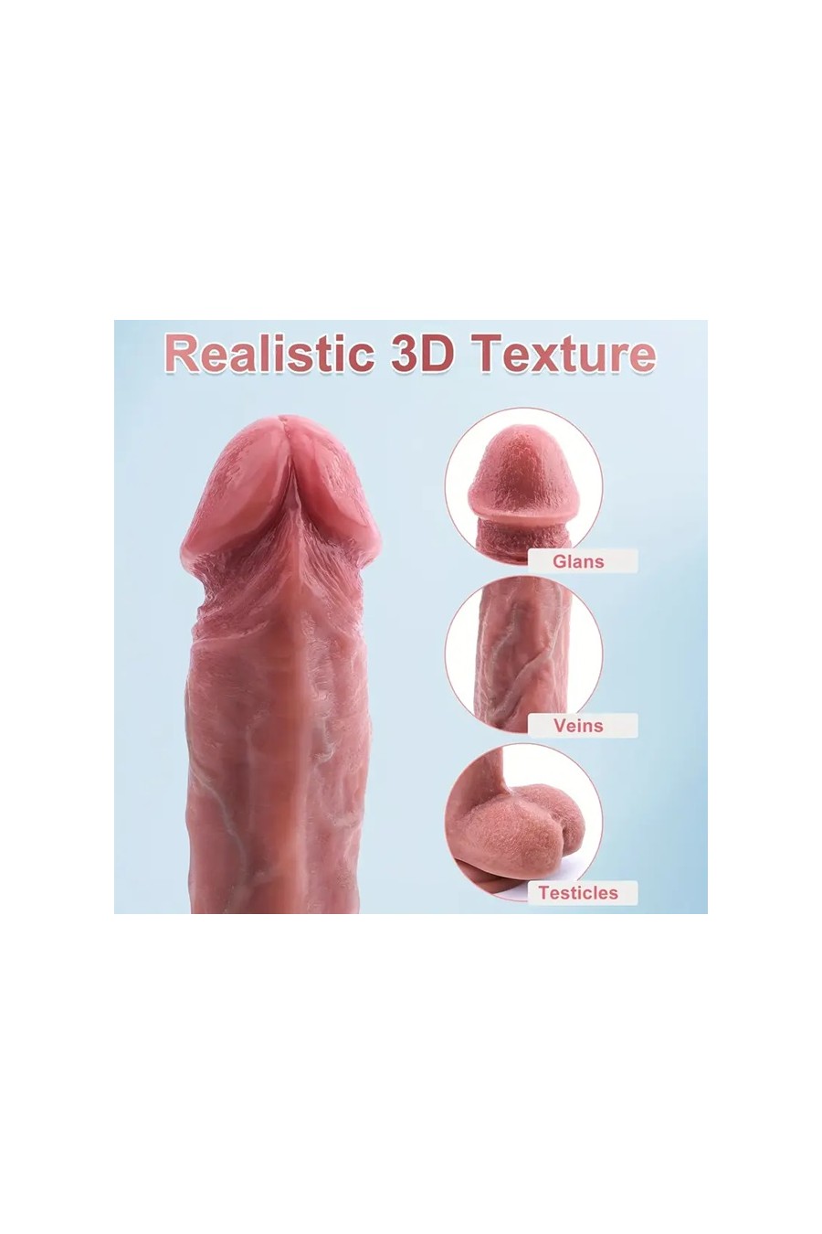 Dildo Vibrador 4 en 1 Percutor Recargable