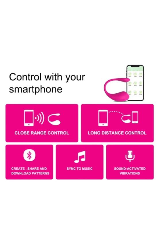 Bala Vibradora Recargable con APP