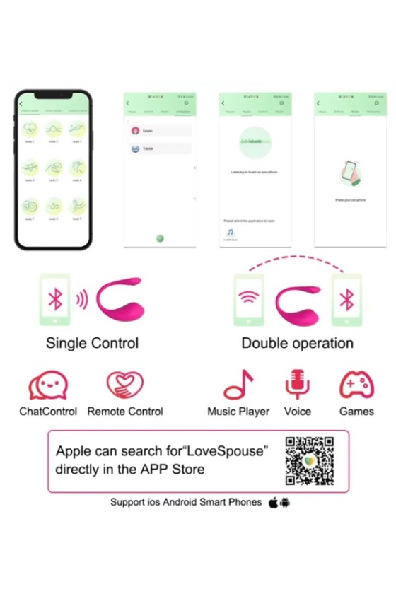 Bala Vibradora Recargable con APP