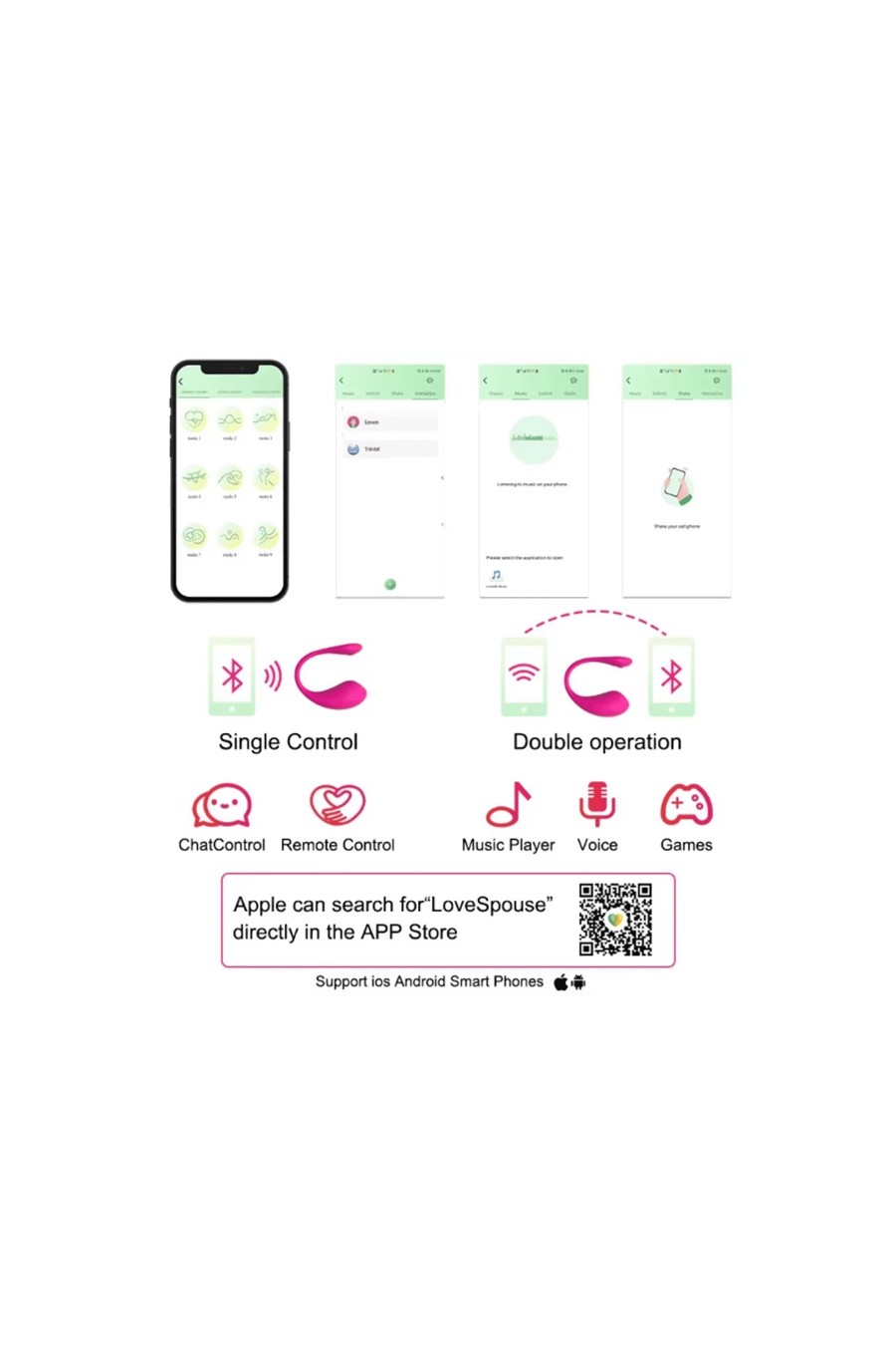 Bala Vibradora Recargable con APP