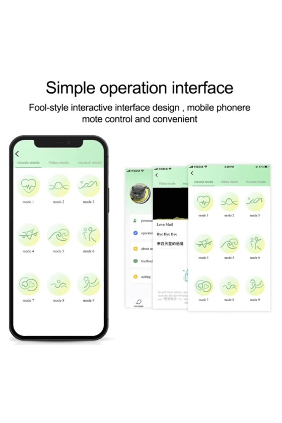 Bala Vibradora Recargable con APP