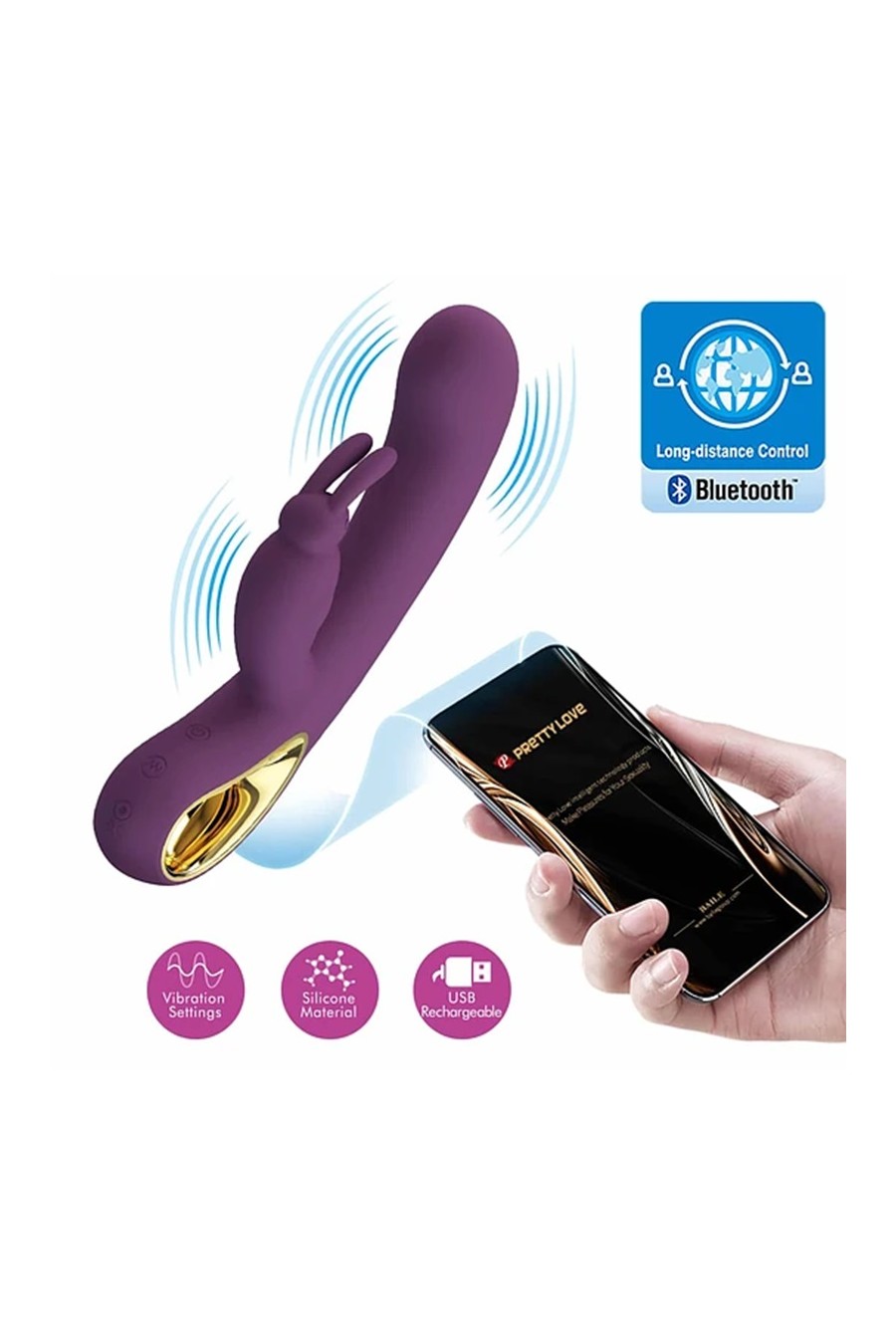 Vibrador LIAM conejito controlado por App
