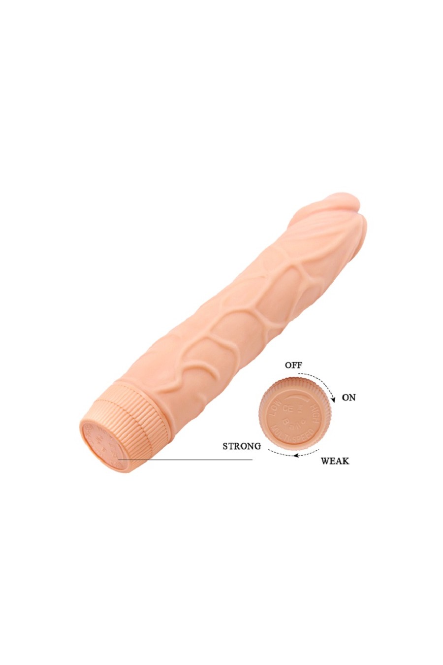 Vibrador Bob - 22.5 cm (8.8") multivelocidades