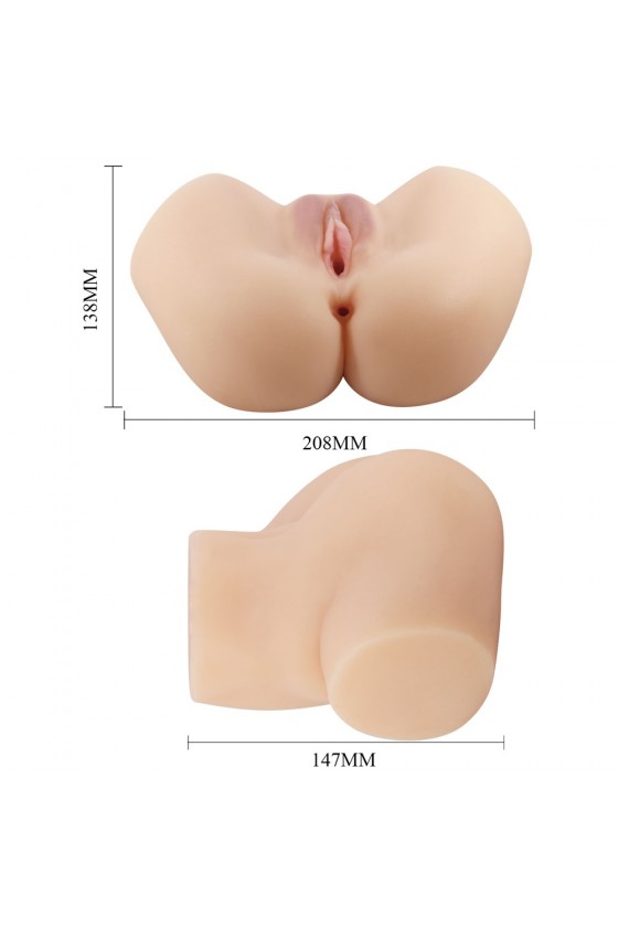 Masturbador Ano y Vagina Pretty Love Realista Claro Soft Skin