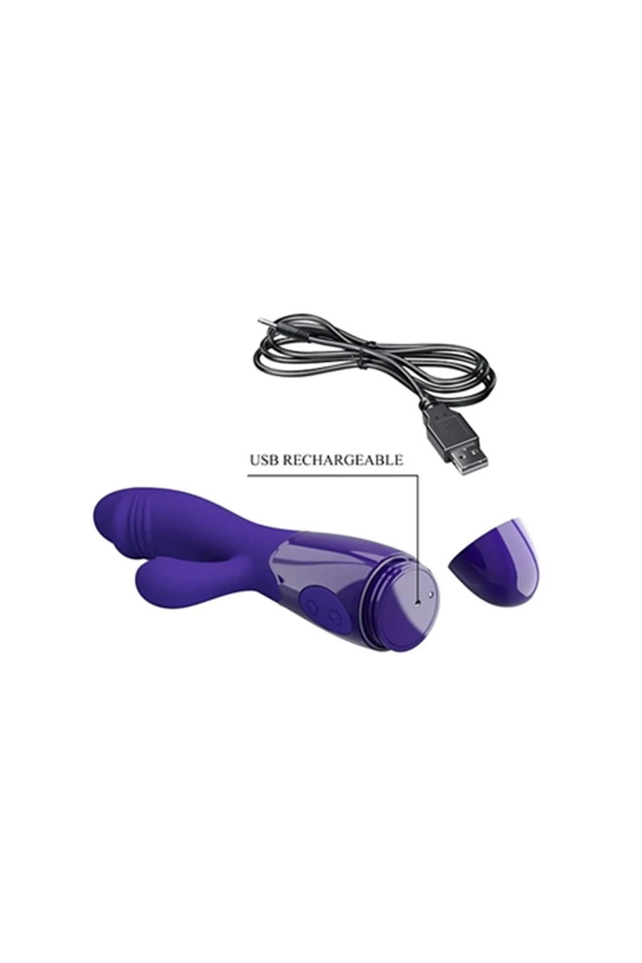 Vibrador Recargable Snappy Morado