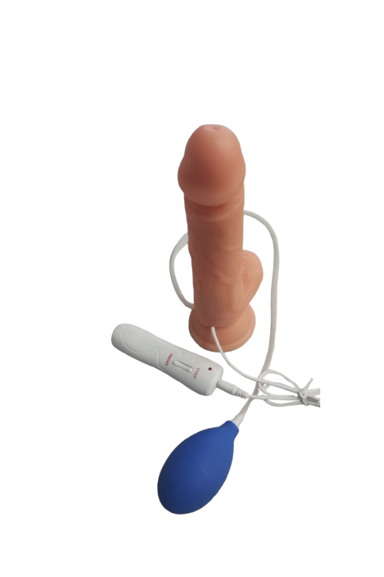 Consolador Eyaculador con Vibrador  21 cms Realistic water Spray