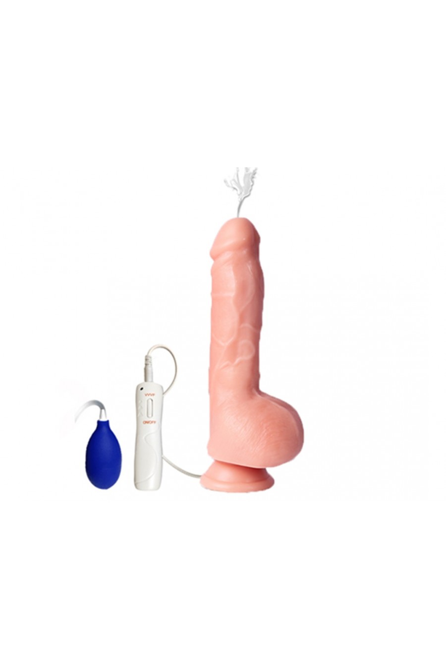 Consolador Eyaculador con Vibrador  21 cms Realistic water Spray