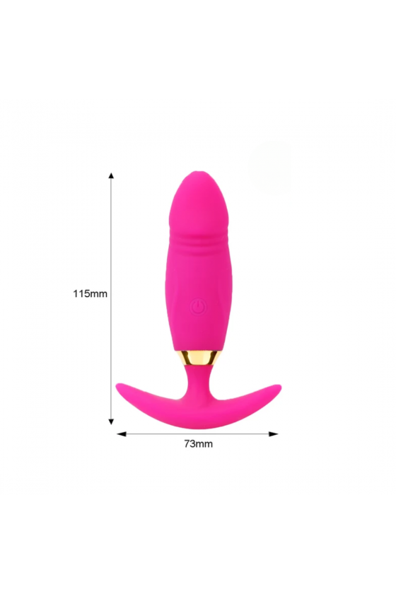Plug vibrador Anal Recargable control remoto