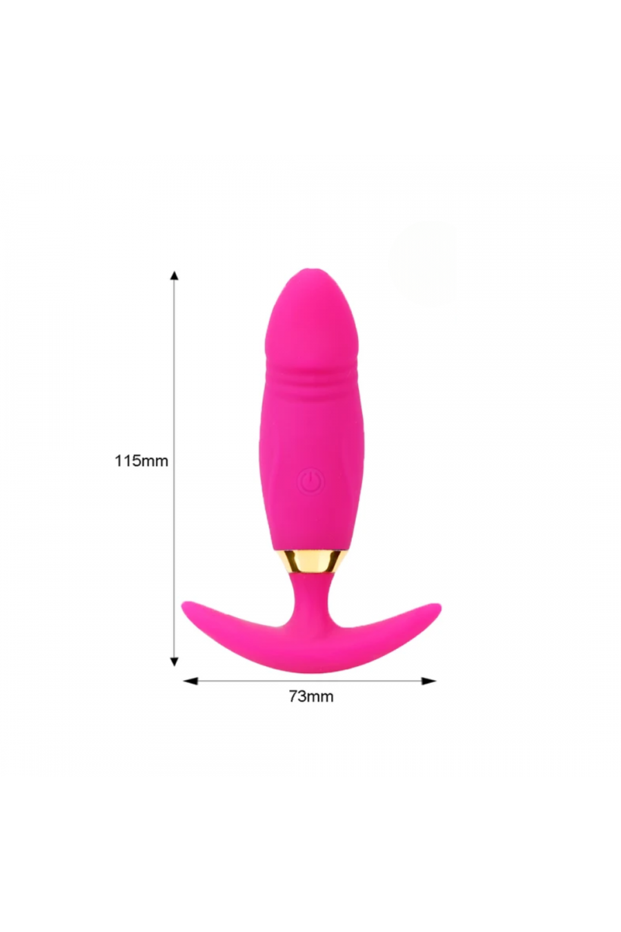 Plug vibrador Anal Recargable control remoto