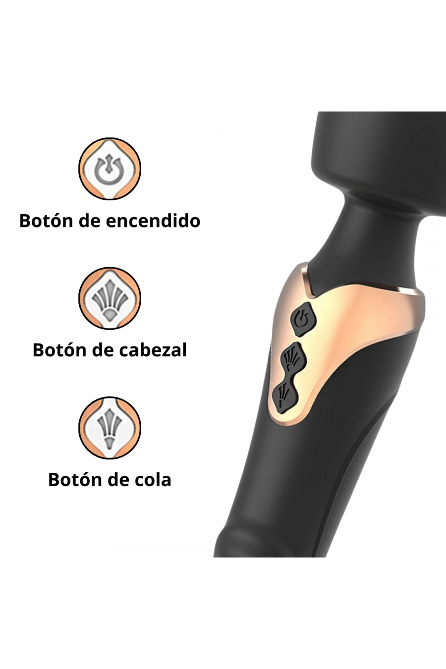 Microfono y Vibrador Emily Recargable