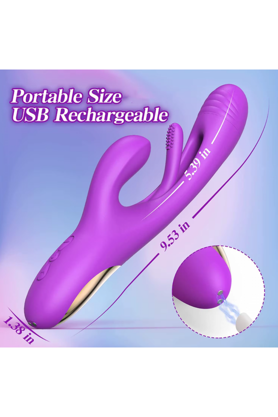 Vibrador 3 en 1 Neo Fun Recargable con Lengua