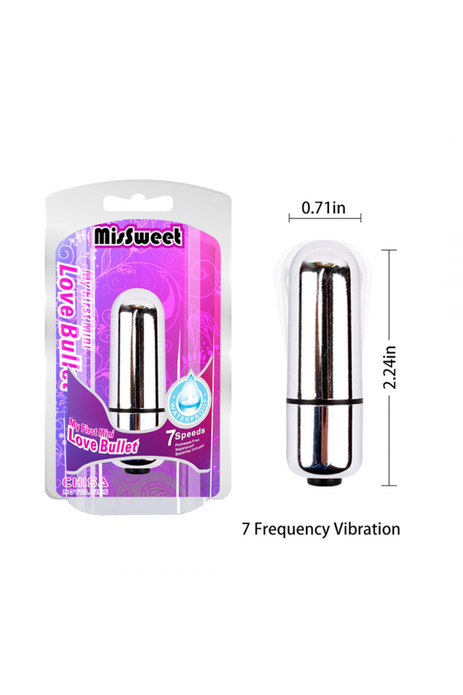 Bala vibradora Caly 5cm Missweet CHISA