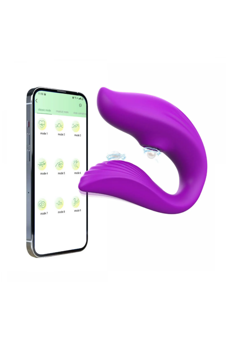 Vibrador y Succionador a Control APP