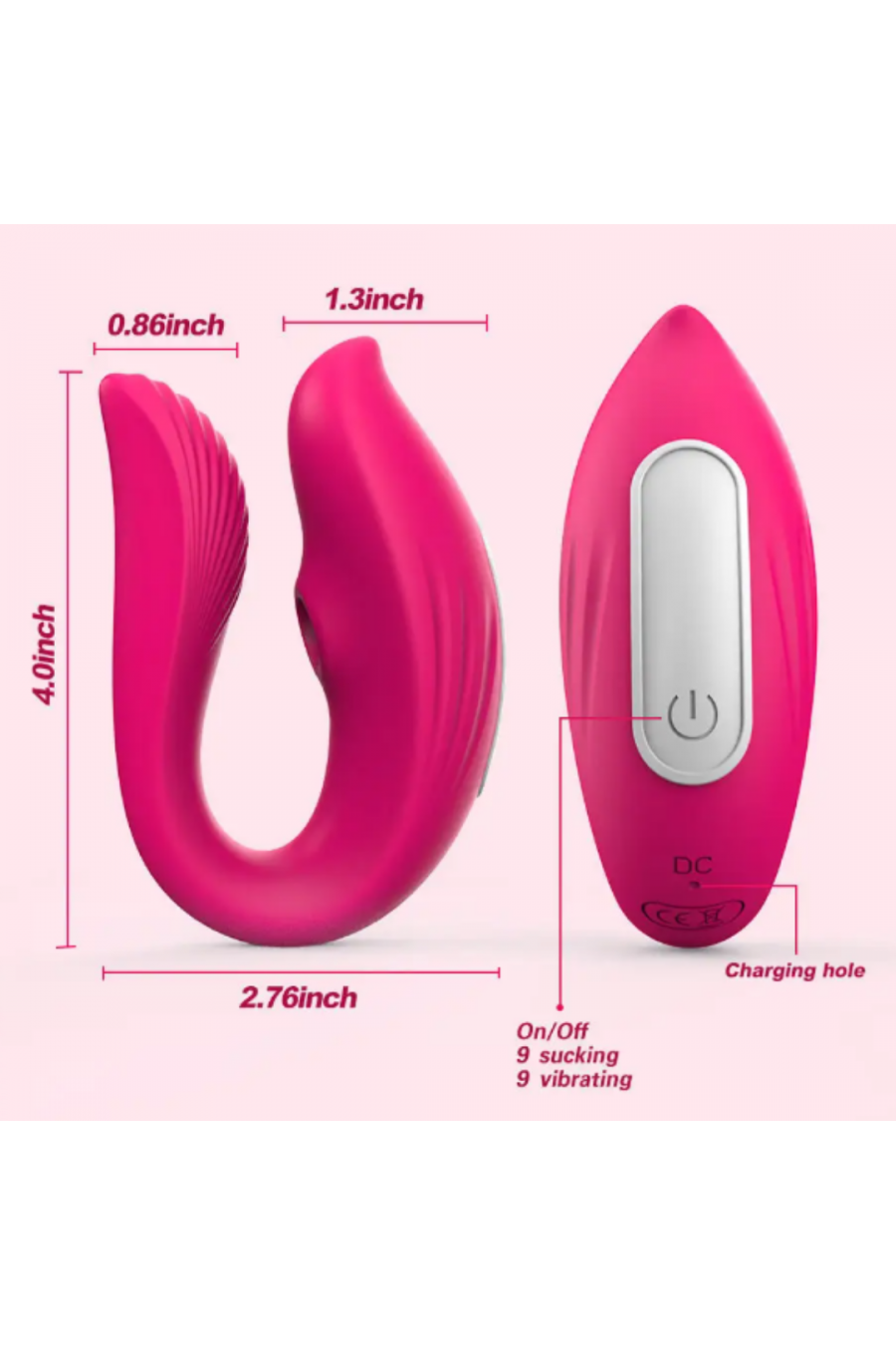 Vibrador y succionador a control APP MF1031