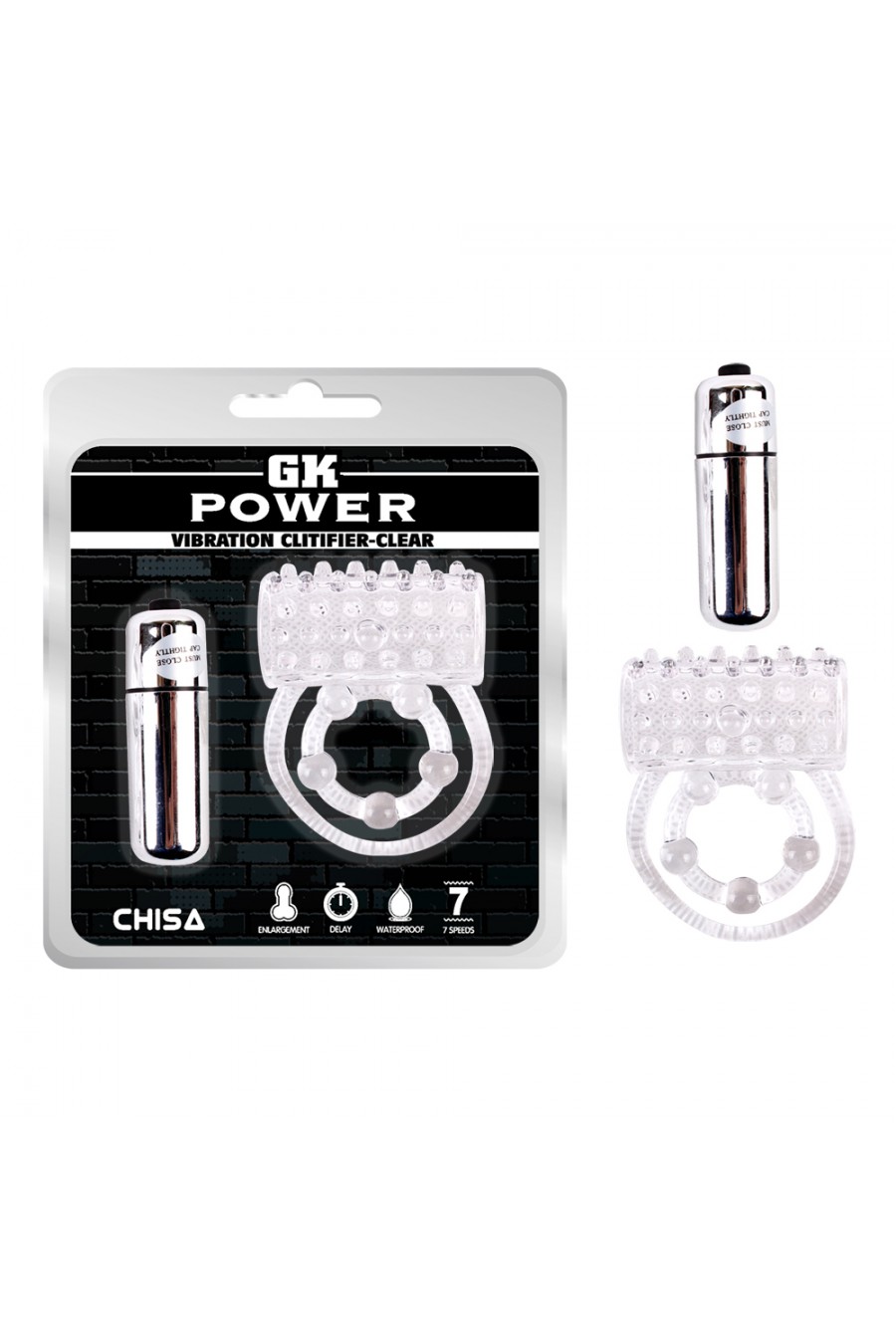 Anillo vibrador GK Power Vibration clitifier clear CHISA