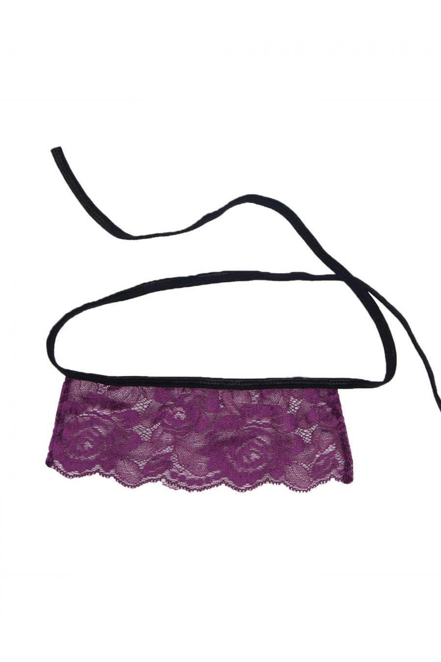 Corset Con Cegadera Negro y Púrpura XXXL