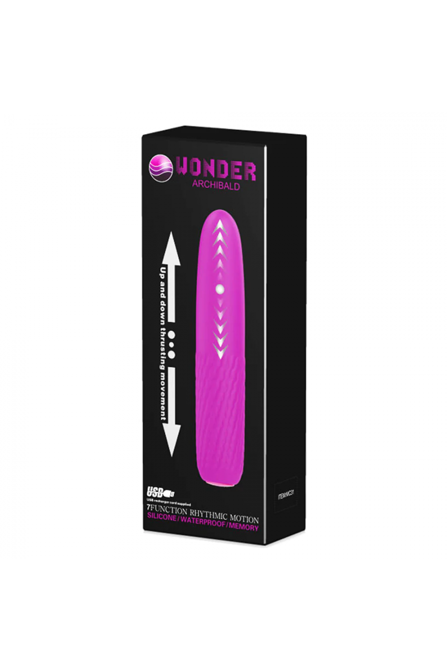Vibrador Consolador Percutor Recargable Pretty Love - Wonder Archibald