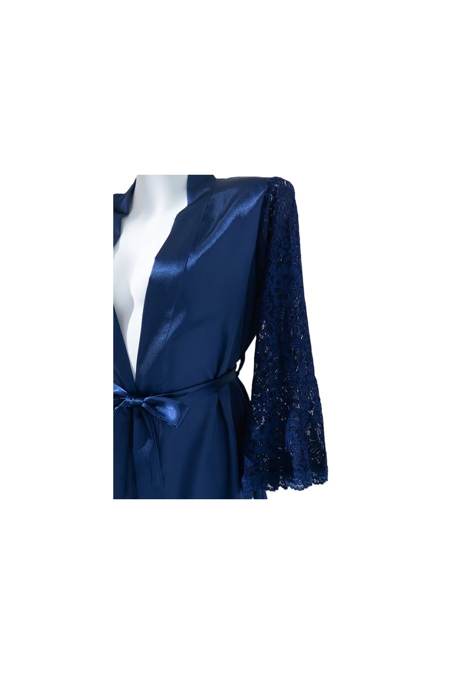 Bata de Satin Azul Princess