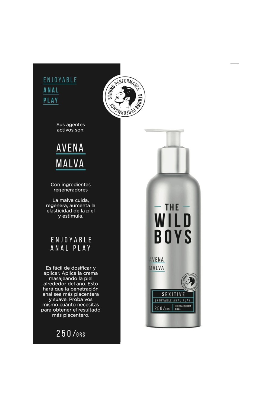 Crema anal, The Wild Boys con Avena y Malva.