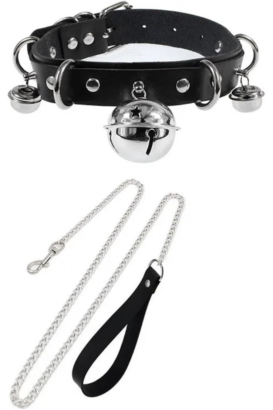 Collar 3 Campanas con Correa Negro