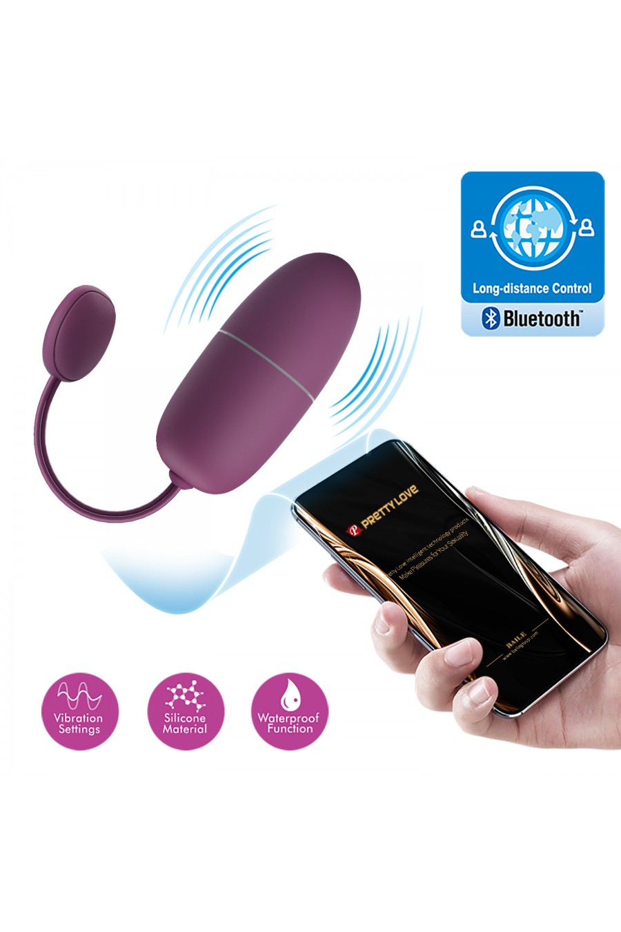 Huevo Vibrador Pretty Love - NYMPH con App