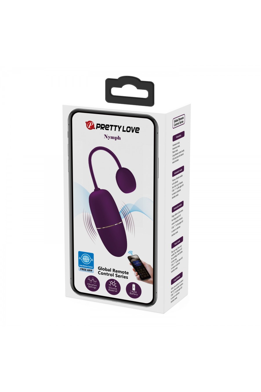 Huevo Vibrador Pretty Love - NYMPH con App