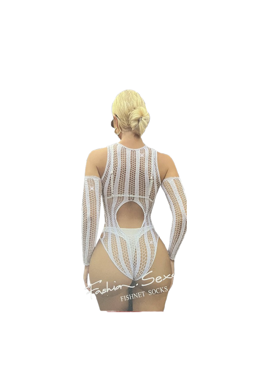 Malla Body Blanco con Brillantes
