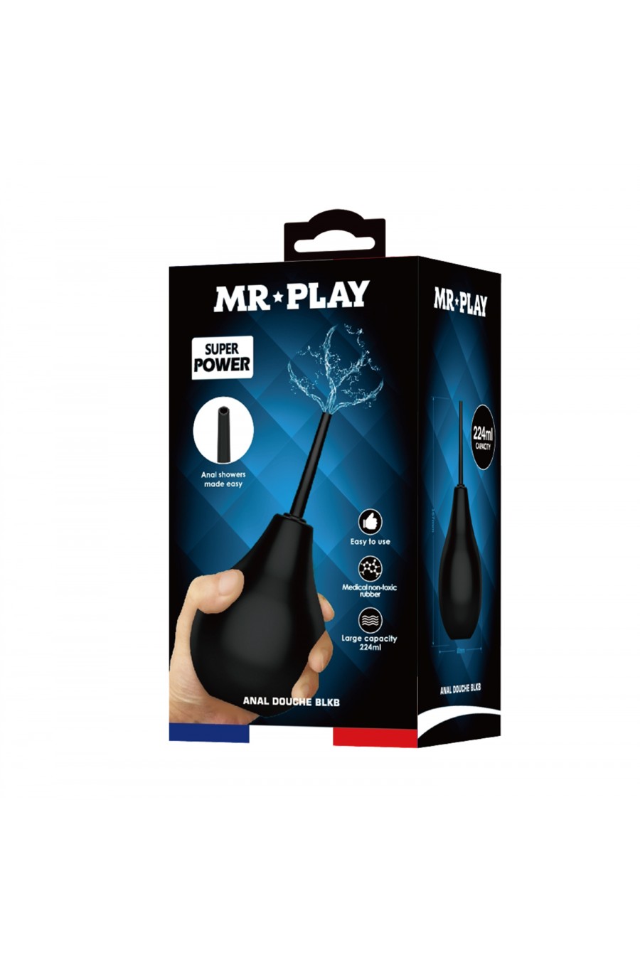 Ducha Anal Black Enema Mr Play - 224 ml