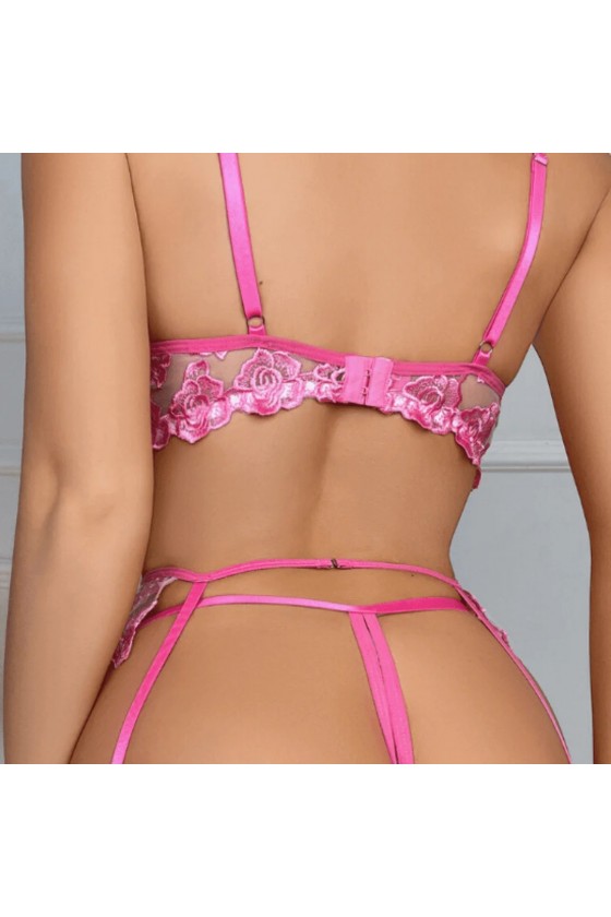 Conjunto de encaje Camille Colores