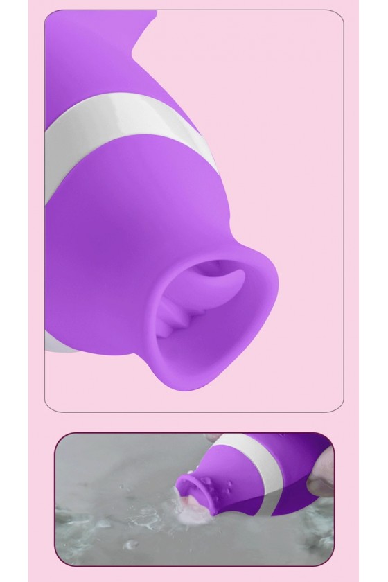 Succionador lamedor de Clitoris 2 en 1 Recargable
