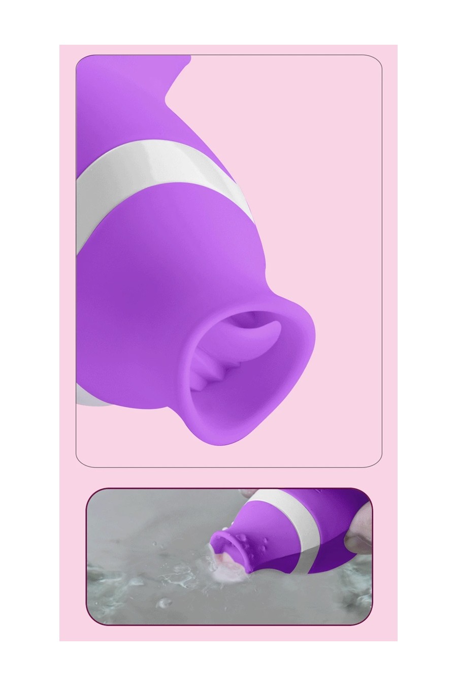 Succionador lamedor de Clitoris 2 en 1 Recargable