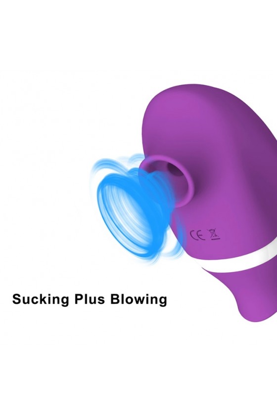 Succionador lamedor de Clitoris 2 en 1 Recargable