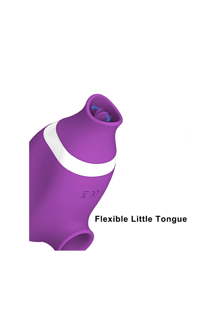 Succionador lamedor de Clitoris 2 en 1 Recargable