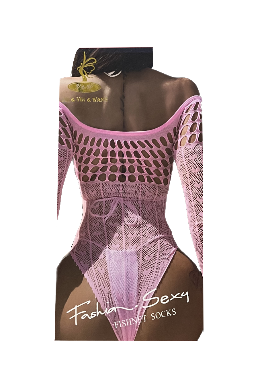 Body Malla Rosa Sin Hombros