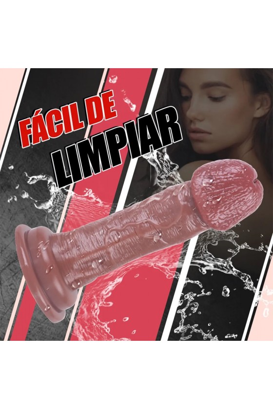 Dildo Cabezon Mulato 22 cms 6 cms Diametro