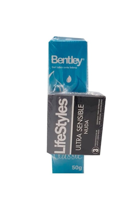 Condones Lifestyles Nuda + Bentley Clásico 50 gr