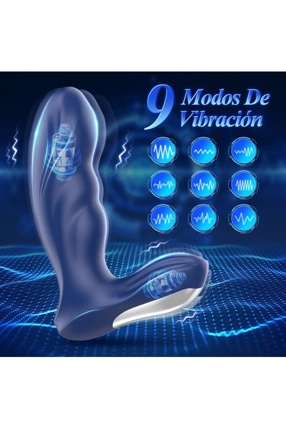 Vibrador Prostatico Anal APP Recargable Negro