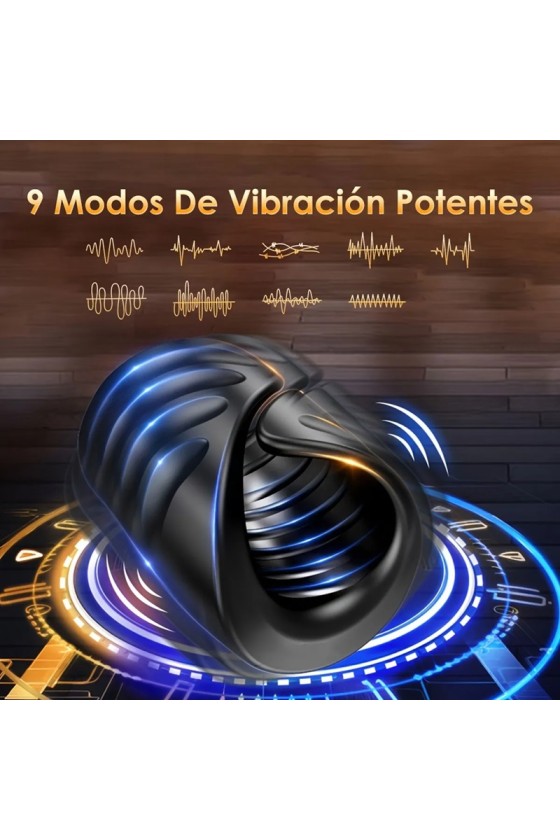 Masturbador APP Recargable Negro