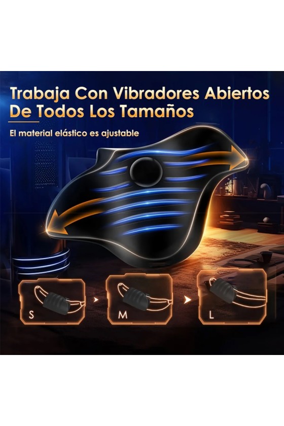 Masturbador APP Recargable Negro
