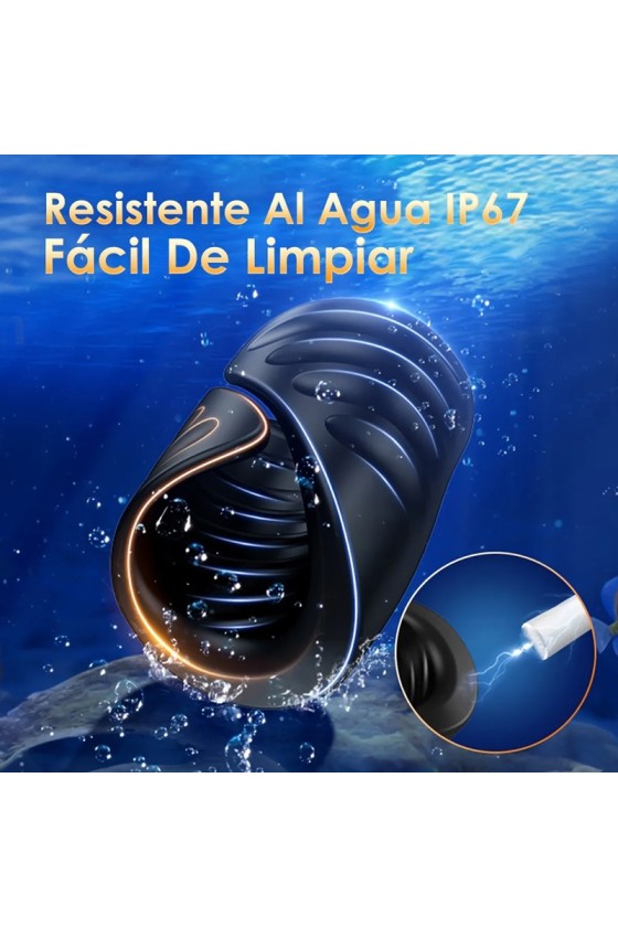 Masturbador APP Recargable Negro