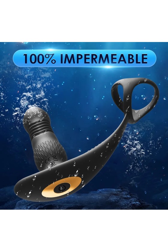 Vibrador Prostata De Plug Anal Telescopica Con Control