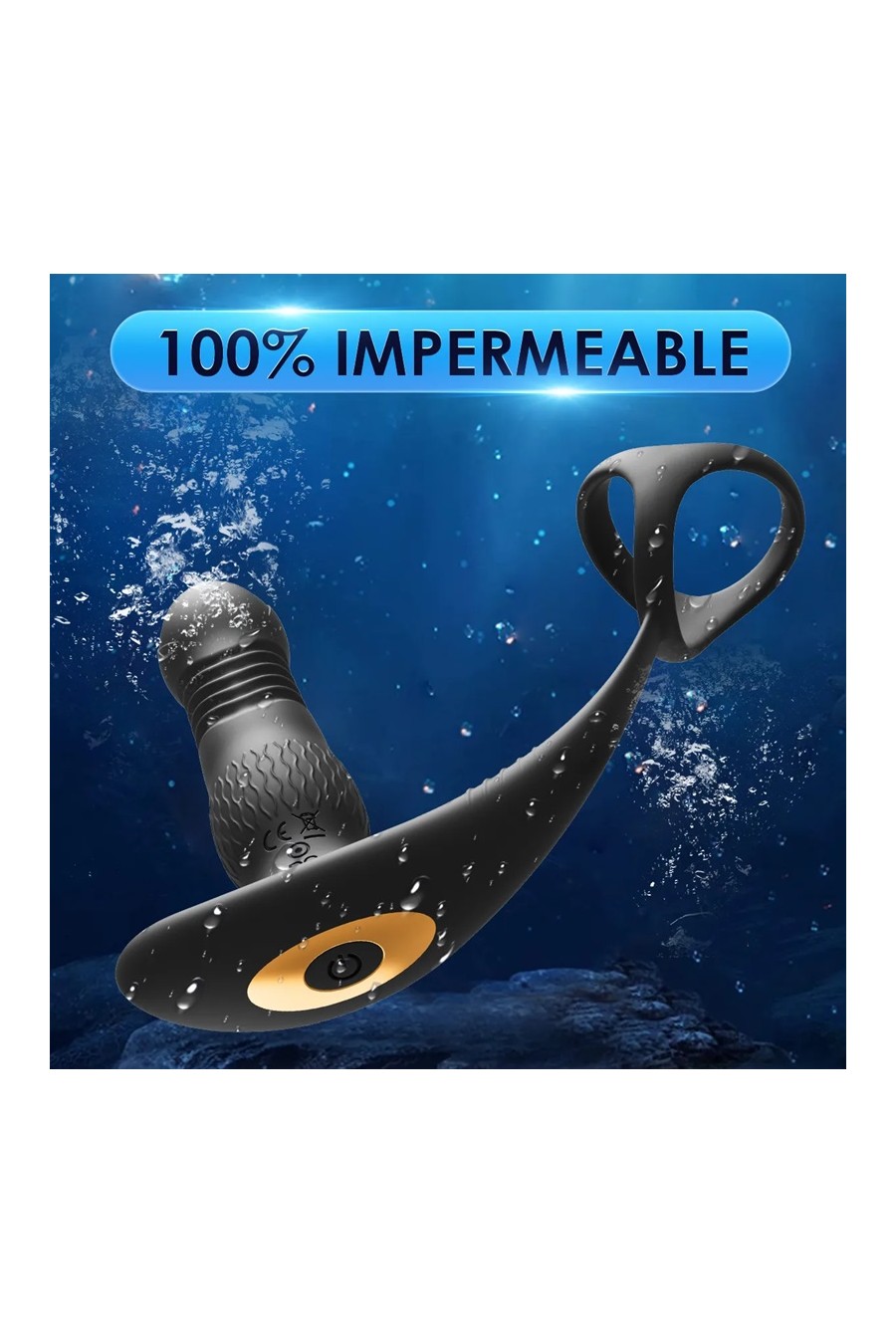 Vibrador Prostata De Plug Anal Telescopica Con Control