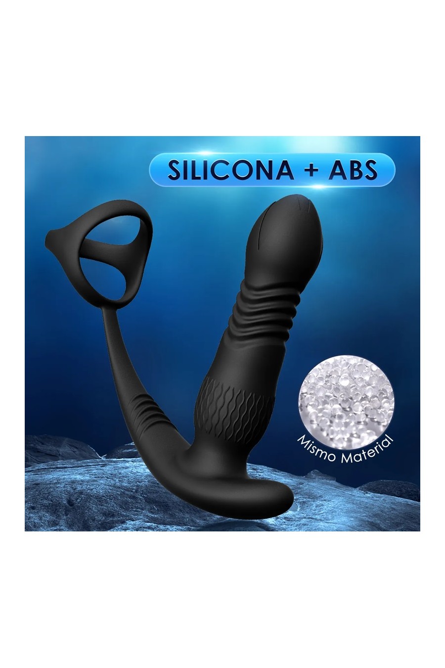 Vibrador Prostata De Plug Anal Telescopica Con Control