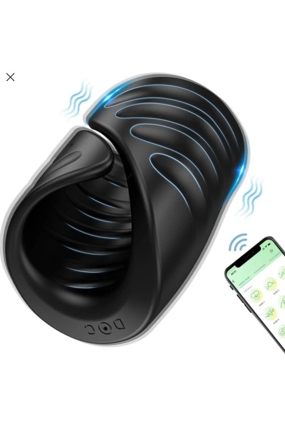 Masturbador APP Recargable Negro