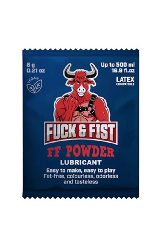 Lubricante Polvo Fisting Rinde 500Ml FUCK & FIST FF POWDER 6g